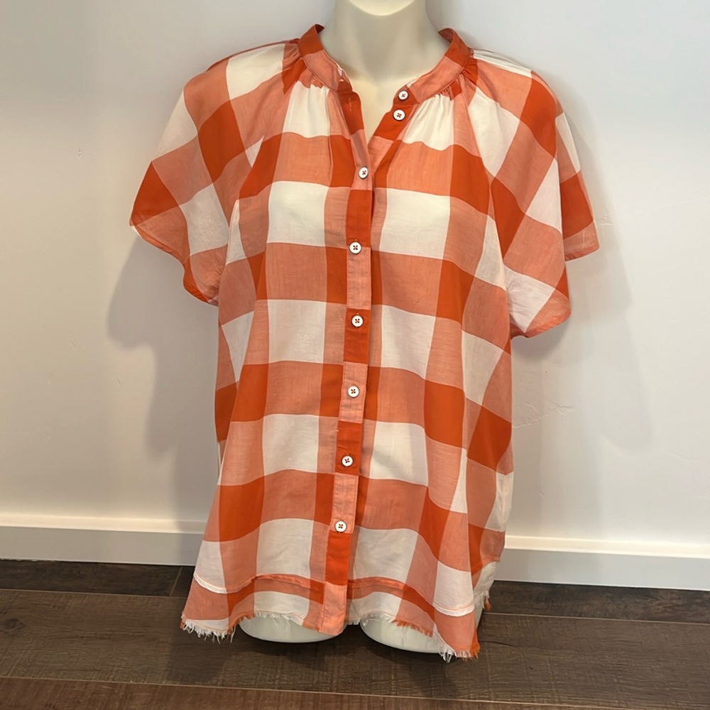 Anthropologie Maeve Lightweight Cotton Short Sleeve